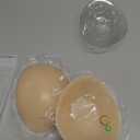 Niidor Adhesive Bra Strapless Sticky Invisible Push up Silicone Bra for Backless Dress Beige Nude, Size C