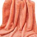 Fuzzy Blanket or Fluffy Blanket for Baby, Soft Warm Cozy Coral Fleece Toddler, Infant or Newborn Receiving Blanket for Crib, Stroller, Travel, Decorative (28Wx40L, XS-Grapefruit)