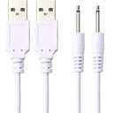 2 Pack Wand Charger Replacement DC Charging Cable Set Compatible,Compatible with 2.5mm Wand Vibrating Massager Charger Beauty Instrument USB Charger Cords