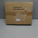 Step Stool Foldable, Wooden Step Stool with Non-Slip Rubber Stepping Platform, Folding Step Stools for Adults Seniors in Bedroom, Kitchen Bathroom, RV, Bed Steps for High Beds, No Assemble (Brown)