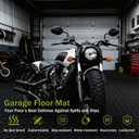 4x10 FT Garage Floor Mat, 3.6mm Extra Thick Diamond Plate