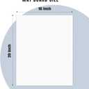 16x20 Uncut Picture Mat Boards, White, 10 Pack | Matte Backing Boards Ideal for Frames, Prints, Artworks