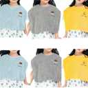 Baby Bibs for Girls or Boys, Toddler Bibs for Feeding (6 Pcs)