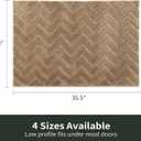 Stiio Bathroom Rugs, Bath Mats for Bathroom, Extra Soft and Water Absorbent, Non Slip Washable Muddy Mat for Floor, Tub and Shower, Front Door Entrance Inside Doormat, 24x35 Inches Brown (Taupe)