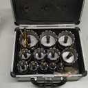 Carbide Hole Saw Kit for Metal - 16Pcs Tungsten Carbide Tipped 5/8"-2-1/4" Inch Hole Cutter Set, for High Precision Cutting of Stainless Steel, Iron, Copper, Brass