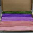 YYUENGTAK 500 Pcs Pink & Purple Pipe Cleaners Flower kit,Chenille Stems for DIY Art Projects Creative Gift,Pipe Cleaners Craft with tutoria,Pearls,Pompoms,Green Floral Wires,Gardening Tape,Stamen