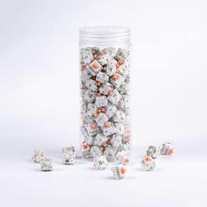 Holy Panda Mechanical Keyboard Switch, 3Pin Pre Lubed, 67g Extended Spring, Enhance Tactile Plate Mounted MX Switch(100 Pack)