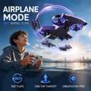 MSKOLER Remote Control Airplane for Kids, 2 Type of Remote Control Car or RC Plane, Indoor Outdoor Foam Plane with Railcar Race, Tricks, Birthday Airplane Gift Toys for Boys Girls Adults 8-12 Year Old