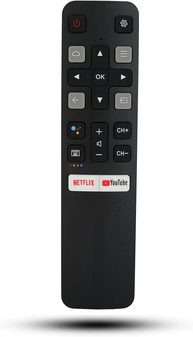 Replacement RC802V FNR1 Voice Command Smart Remote Compatible for TCL Android 4K Smart TV UHD 65P8S 55P850P8 49S6510FS 32S6800S 32A323 40S6500FS 40S6800 40S6800 43S6500