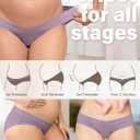 Intimate Portal Cotton Maternity Underwear Under the Bump Pregnancy Postpartum Bikini Panties (L)