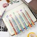 24 Pack Multicolor Pen 0.5mm 6-in-1 Ballpoint Retractable Colored Pens for School Office Supplies Birthday Party Favors for Kids Teens Student Children Gift End of Year Gifts for Students Teacher
