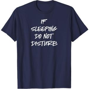 Funny Pajama Shirt Teen Boys Dad Pajamas PJ Do Not Disturb T-Shirt, S