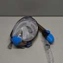 Greatever G2 Full Face Snorkel Mask with Latest Dry Top System,Foldable 180 Degree Panoramic View Snorkeling Mask with Camera Mount,Safe Breathing,Anti-Leak&Anti-Fog (Large/ X-Large, Gray Blue)