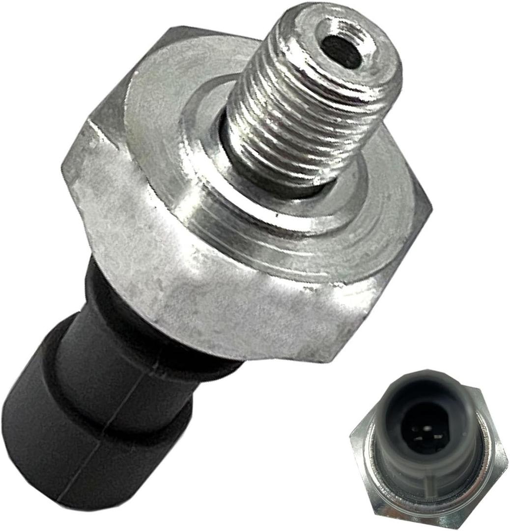 FainWan 55581588 Oil Pressure Sensor, Switch, Silver, MOSFET, Push Button, Normally Open, Manual Operation