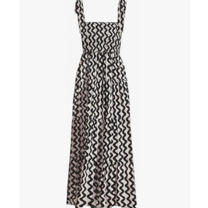 ELIGNTLOFT Women's Summer Casual Maxi Dress Spaghetti Strap Square Neck Boho Beach Long Sun Dresses M