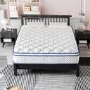 Full Size Mattress, 12 Inch Hybrid Mattress in a Box, Memory Foam Individually Wrapped Pocket Coils Innerspring Pressure Relief, Medium Firm - CertiPUR-US Certified, Fiberglass-Free, 54x75 Inches