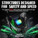Full Face Dirt Bike Helmet DOT Certified - Complete Adult ATV Helmet Kit with Goggles, Gloves & Mask, Adjustable Visor, Quick Release, Small 