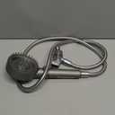 Filtered Shower Head with Handheld, High Pressure 4 Spray Mode Showerhead with Filters, Water Softener Filter Beads for Hard Water with ON/OFF Switch for Pets - Remove Chlorine (Gray) (5 Inch Panel)