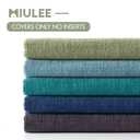MIULEE Sage Green Couch Pillow Covers 12x20 Inch, Set of 2 Soft Spring Chenille Decorative Lumbar Throw Pillow Covers Farmhouse for Sofa Living Room Bed