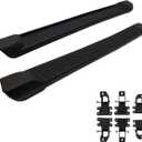 6" Running Boards for 2019-20 Jeep JL 4-Door - Flat Side Steps Nerf Bars (Black)