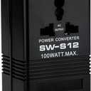 Voltage Converter 110V to 220V Step-Up & Step-Down Power Two-Way Conversion Voltage Converter Transformer for Travel, RV, and Camping(Black, 100W)