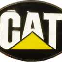 TCB Creations Caterpillar CAT Power Metal Enamel Belt Buckle