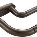 Double Curtain Rods Dark Bronze,Room Darkening Drapery Rod 28-48 Inches,Adjustable 3/4 Inches Front and 5/8 Inches Back Quality Metal Rod for Window,Wrap Around Design