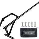 Faeshoo Timberjack Log Roller Lifter, Adjustable Logging Tools Log Rollers Cant Hook, Heavy Duty Steel Log Jack for Rolling Logs Ups to 25" in Dia
