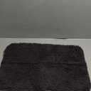 OLANLY Bathroom Rugs 24x16, Extra Soft Absorbent Chenille Bath Rugs, Rubber Backing Quick Dry, Machine Washable Bath Mats for Bathroom Floor, Tub and Shower, Home Decor Accessories, Dark Grey