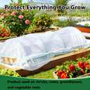 2 x SNZ Plant Covers Freeze Protection, Frost Blanket for Outdoor Plants, Reusable Winter Tree Frost Cloth Plant Freeze Protection for Raised Beds Vegetables Insect Winter Frost, Seed Germination