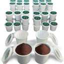 48 iFillCup Pods - Fresh Fill Your Favorite Coffee, Fits all K Cup Brewers, Save $Hundreds, DeepBrew Filter Holds 50% More Coffee for a Richer or Larger Brew, Elevate Your K Cup Experience (Green)