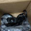 Solfres Patented Innovative Design Headboard Reading Light. No Drilling Golden Book Light for Bedtime Reading. Dimmable LED Book Reading Lamp with Bulb. Movable & Flexible, Black