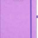 BEZEND Planner 2025-2026 Weekly and Monthly, 8.5" x 11" Academic Calendar (Jul 25-Dec 26) Vertical Daily Appointment with Hourly Timeslot & Monthly Tab, PU Leather Hardcover - Lavender