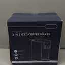 Hot & Iced Coffee Maker with Bold Setting, Single Serve Coffee Maker for K Cup and Grounds, 6-14 Oz Brew Sizes, 50 Oz Removable Water Tank, One Cup Coffee Machine with Reusable Filter, Black