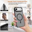 Magnetic for iPhone 17 Air Phone Case, [Compatible with MagSafe], Screen Protector X1, [Military Grade Drop Protection],Matte Finish,Slim,Shockproof,Protective (Black Magnetic, iPhone 17 air)