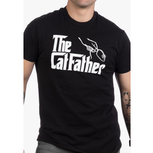 The Catfather - Funny, Cute Cat Father Dad Owner Pet Kitty Kitten Fun Humor T-Shirt XL