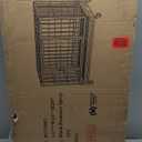 Homey Pet 37 inch Stackable Heavy Duty Dog Crate, Indestructible Escape Proof Dogs Cage Kennel with Lockable Wheels, Removable Tray & Metal Grid, Double Doors for High Anxiety Medium/Small Dogs (36.6"L x 22.5"W x 29.1"H)