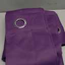 NICETOWN 100% Blackout Curtains 2 Panels with Black Liners, Royal Purple, 42-inch W by 54-inch L, Thermal Insulated Full Blackout 2-Layer Lined Drapes, Noise Cancellation Window Drapes for Dining Room