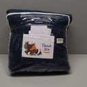 Botanical Bedspread Full Size - Leaves Pattern Stitching Quilt Set - Elegant & Fresh Style Bedding Coverlets, Reversible, Lightweight, 5 Piece, Navy (Full(96"x110"))