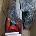 Cordless Iron for Clothes - 1500W Steam Iron with Non-Stick Ceramic Soleplate, Rapid Heating, Auto Shut Off, Burst of Steam, Self-Clean, Anti-Drip, Anti-Calc, 3 Temperature Settings, Red