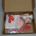 28 Piece Valentine's Day Cake Decorations Set, Acrylic Heart Cake Engraved Cake Topper Cupcake Envelope Angel Bear Lips XO Heart Love for Valentine's Day Wedding Anniversary