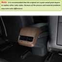ABS Rear Center Console Air Vent AC Vents Cover Trim for Tesla Model 3 & Model Y 2017-2021 (Pear Wood Grain)