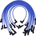 New Racing 9mm BLUE Spark Plug Wire Set Ignition Wire Set Replacement for Ford F-150 F150 Mustang 5.0L 5.8L, SBF 302