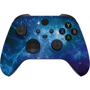 eXtremeRate Custom Shell for Xbox Series X & S Controller, Blue Nebula Replacement Cover Front Housing Cover for Xbox Core Controller Wireless