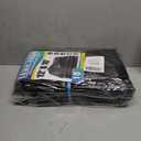 Black Tarp 12x16 Feet, 10 Mil Thick Waterproof Poly Tarps Cover UV Resistant, Rip & Tear Proof with Metal Grommets Every 20 Inches