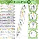 Seajan 108 Pcs Bible Verse Gift Set Bulk, 36 Notepads 36 Pens 36 Bookmarks Scripture Gifts for Church Sunday School VBS Women Men, Christian Party Favors Religious Inspirational Gifts