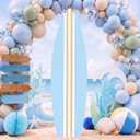 Gemscream Baby on Board Baby Shower Decorations 60 x 15 Inch Summer Surfboard Backdrop Sea Surf Theme Party Decoration Photo Prop for Birthday Gender Reveal Party Supplies
