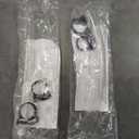 Pair of 2 Rain Barrel Links, Count of 2 clear tubes and 2 hose clamps