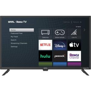 ONN 24-Inch Class HD (720P) LED Smart TV Compatible with Netflix, Disney+, YouTube, Apple TV and Google Assistant (100012590) 