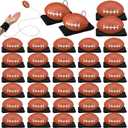 Jerify 30 Pcs Wrist Return Ball on a String Baseball Football Soccer Tennis Party Favor Sports Return Wrist Practice Wristband Ball on Elastic Cord for Adults(Football)